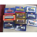 Ten Hornby "OO" Gauge Rolling Stock Wagons, and Vans, by Bachmann, Hornby, Mainline, including