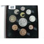 Great Britain, 1951, George VI, Festival of Britain Ten Coin Set, crown - farthing, presented in