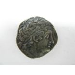 Greek Ptolomy IX Silver Tetradrachiam Egypt Alexandria Ptolemaic Empire, Paphos mint very fine.