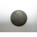 George II Shilling 1741, in near very fine condition, old cabinet tone and patina.