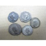 Roman Silver Donarius Geta, Elagabalus, Ant, Hadrian Donarius Sevarus Alexander Commodus, noted