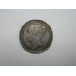 Queen Victoria 1839 Shilling, good fine/near very fine toned with very good detail, old cabinet