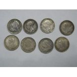 British Victorian Sixpences, 1886, 1842, 1856, 1898, 1900, 1887, 1899, 1890, some higher grades