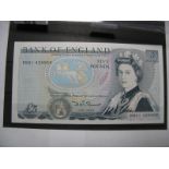 Bank of England 'First Run' Five Pounds Banknote, DN01 428966, chief cashier - Somerset, high