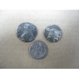 Parthia, Osroes II and Phraates IV, plus another silver (3), very fine.