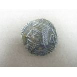 Parthia Base Silver Tetradrachiam Vologases IV 147-141 AD, King on Throne, pleasing tone, from old