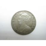 Queen Anne 1709 Shilling, in good fine condition old cabinet tone.