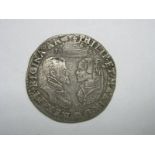 Philip and Mary Testoon 1555, good detail, nice choice coin, (Spink 2501).