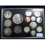 A Royal Mint United Kingdom 2011 Proof Coin Set, (14 coins) including Edinburgh one pound coin, King