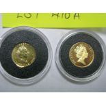 Elizabeth II Fiji Columbus Santa Maria 10 Dollars Gold Coin, 2006, in capsule; Elizabeth II Canada 1