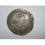 James I Silver Shilling, later bust in good very fine, condition lovely tone.