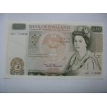 Bank of England 'First Run' Fifty Pounds Banknote. A01 715955, Chief Cashier - Somerset, high