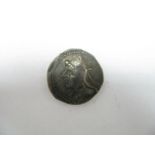 Parthia Mithridates I Helmet Type, 171-138 BC Silver Drachma, Selwood 10-10, good fine to very