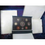 Four Royal Mint United Kingdom Proof Coin Sets, 1989, 1990, 1991, 1993, in presentation cases,