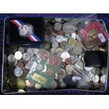 A Quantity of G.B. and Overseas Base Metal Coins, including United States Mint 2008 Bald Eagle Proof