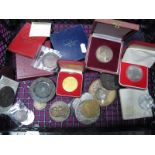 A Quantity of XIX and XX Century Medallions, mainly bronze, 2 silver.