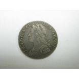 George II Shilling 1741, in good fine, old collection tone.