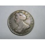 Queen Anne Shilling 'Vigo' 1702, in good fine condition, pleasing tone, from an old collection, well