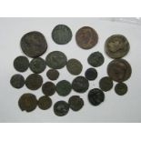 Roman Silver Donarius Plated Trajan, Republican plus a Siliqua of the Trier mint early bronze as