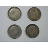 British Silver Florins (4), 1902, 1905 (fine), 1906, 1907, in good to fine condition 1906 date is