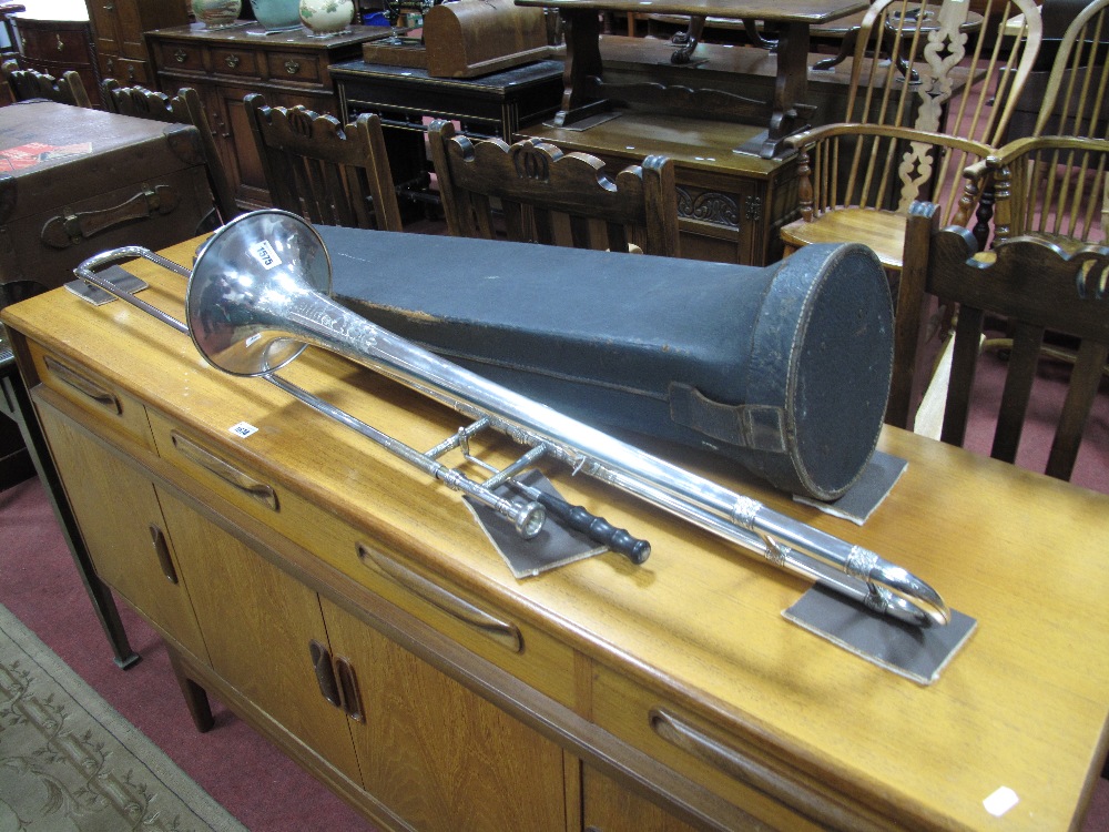 An Early XX Century "Artists Perfected" Trombone, by Hawkes & Sons, Piccadilly, London, no 53725,