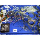 A Mixed Lot of Assorted Costume Jewellery, including stainless steel crosses and other pendants,