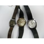 Lucerne; Vintage Gent's Wristwatch; together with an Oris gent's wristwatch and another. (3)