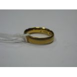 A 22ct Gold Plain Wedding Band.