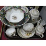 A Chinese Bowl, decorated with figures, Japanese bowl, Japanese tea service decorated with