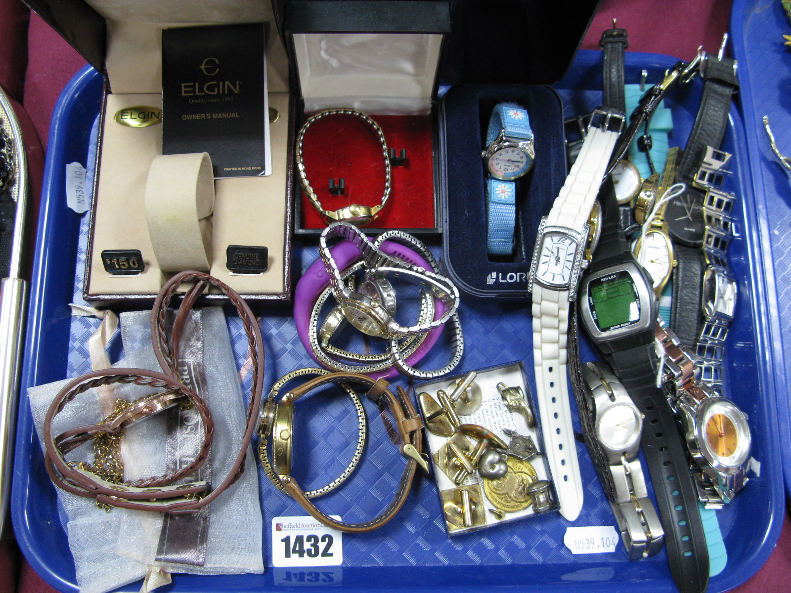 Assorted Ladies Wristwatches, including Sekonda, Pulsar, Guy Laroche, etc:- One Tray