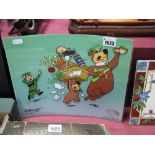 A Hanna Barbera Acetate 'Yogi Bear', an Ed Benedict design, edition size 2500, copyright 1996, 26.