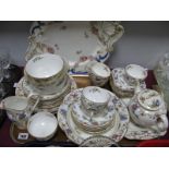Royal Worcester Tea Ware, of thirty four pieces, porcelain serving tray.
