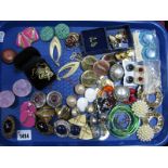 A Mixed Lot of Assorted Costume Earrings, including imitation pearl clip on and other modern style
