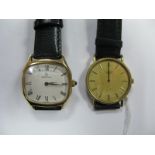 Longines; A Modern Quartz Gent's Wristwatch, the case back inscribed "In Appreciation of 20 Years