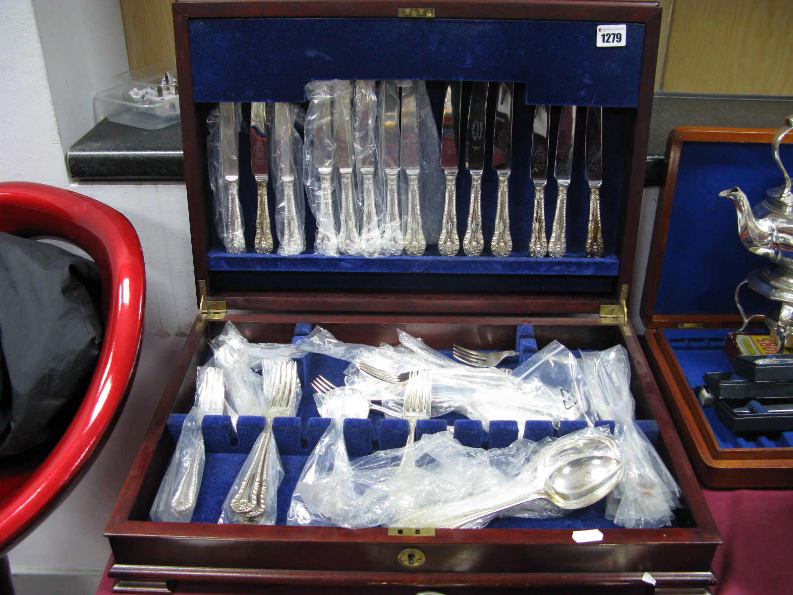 A Canteen of Silver Plated Cutlery.