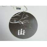 Georg Jensen; A Modern Metal Hanging Christmas Decoration, 14cm diameter, stamped "Georg Jensen