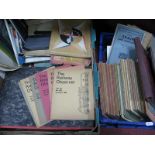 The Railway Observer' Magazines, 1960's and 70's, schoolboy train Spotting notebooks; B.O.A.C., B.