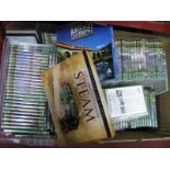 Over Two Hundred DVD's - all railways related:- Two Boxes