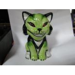 Lorna Bailey - Crouch the Cat, 12cm high.