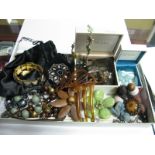 Assorted Costume Jewellery, including brooches, hair comb (damaged), etc.
