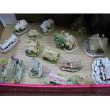 Sixteen Lilliput Lane Dwellings, including 'Jeweller', 'Frosty Morning', 'Birthday Party', 'The