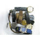 Seiko 5 Automatic Gent's Wristwatch Head, (no strap); together with another; Helvetia Prestige