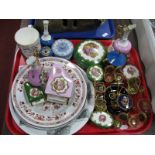 Goudeville Limoges Bon Bon Dish, Limoges miniature chairs, Wedgwood jasperware bowl and cover, etc:-