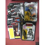 Two Original Star Wars Trilogy Return of The Jedi Plastic Figures by Kenner, Klaatu on 65 card back,