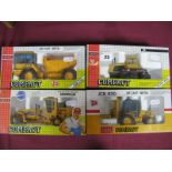 Four Joal Diecast Model Plant Machinery Vehicles, on differing scales including #246 JCB 712 Dump