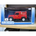 Universal Hobbies 1:18th Scale #3842 Diecast Model Land Rover Defender 90 "Royal Mail", boxed.