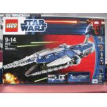 A Lego #9515 Star Wars The Malevolence Set, many parts in sealed unopened bags, instruction booklet,