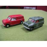 Two Original Spot-On Mini Vans, one Royal Mail, one Post Office Telephone, playworn/fair.