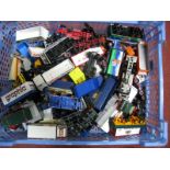 A Quantity of HO/OO Gauge Plastic Lineside Vehicles, by Herpa and other, playworn.