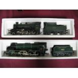Two Hornby 'OO' Gauge Steam Locomotives, boxed Ref R852 2-6-0 B.R green Ivatt R/No 46251 (crest